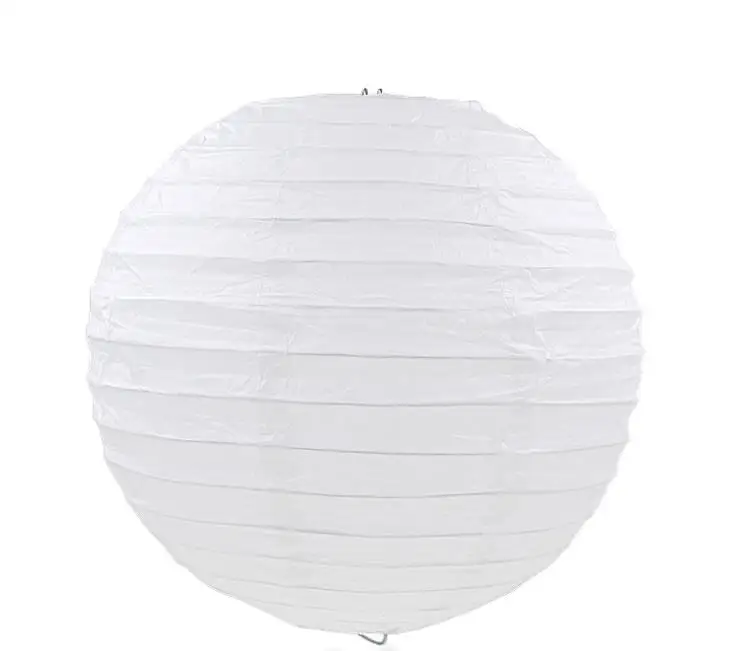 30cm paper lantern W Белые тематические стильные вечерние Свадебные DIY лента для украшения/бумажный фонарь/зонтик/воздушный шар искусственные розы гортензии Цветочные шары - Цвет: 30cm paper lantern W