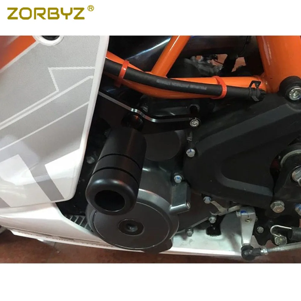 ZORBYZ 1 компл. Мотоцикл CNC Рама слайдер защита от падения Левая Правая для KTM RC390 14-17 |