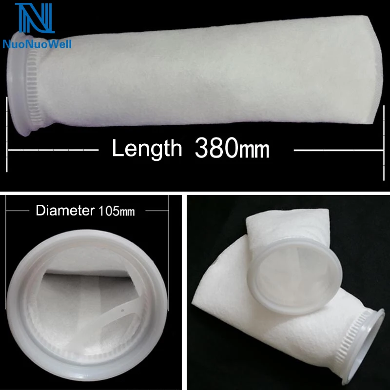 NuoNuoWell 1 шт 4 ''фильтр отстойник микрон носок мешок 200/150/100 мкм кронштейн