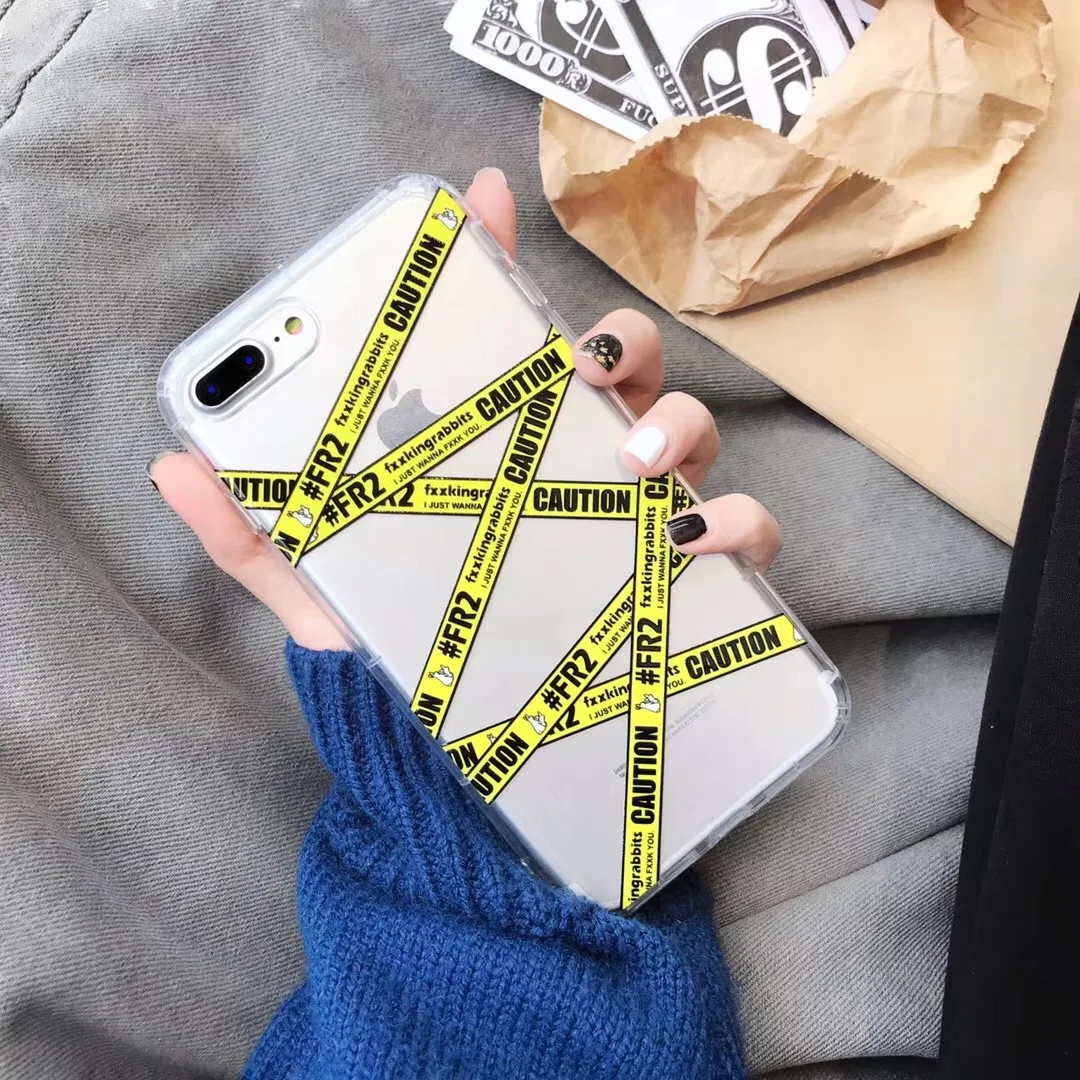 Мягкий чехол из ТПУ для iPhone 7 8 6 6s Plus X Xs Max Xr в полоску с прозрачным логотипом и