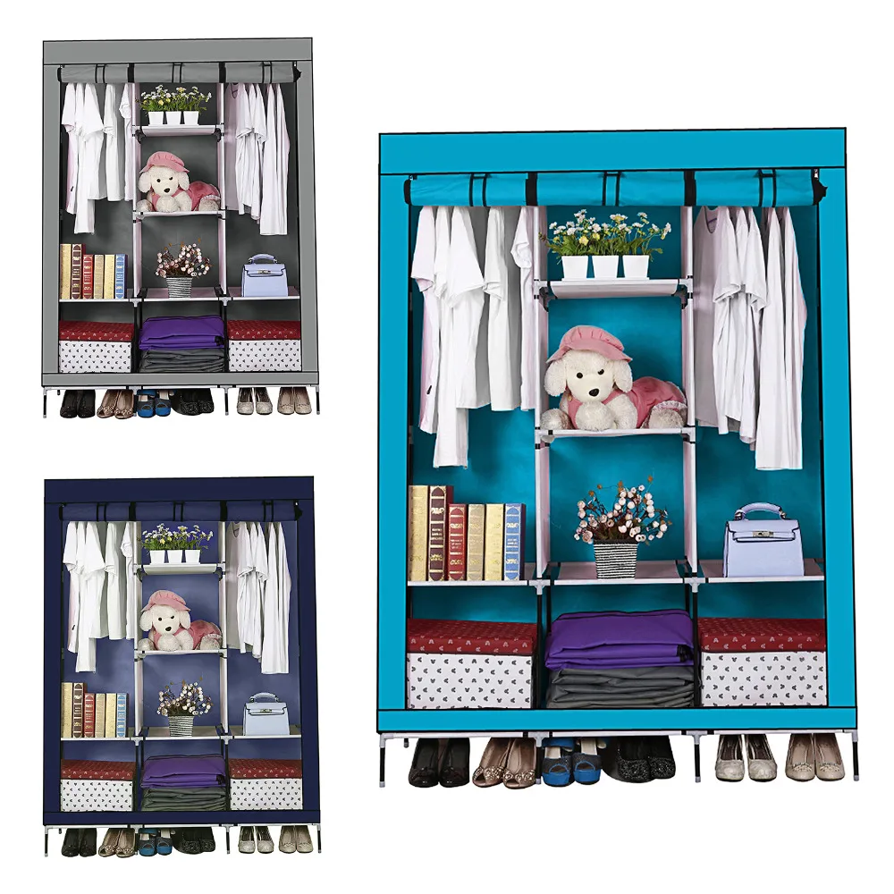 Шкаф с 3 подвижными дверями большие простые шкафы складные арматура для хранения