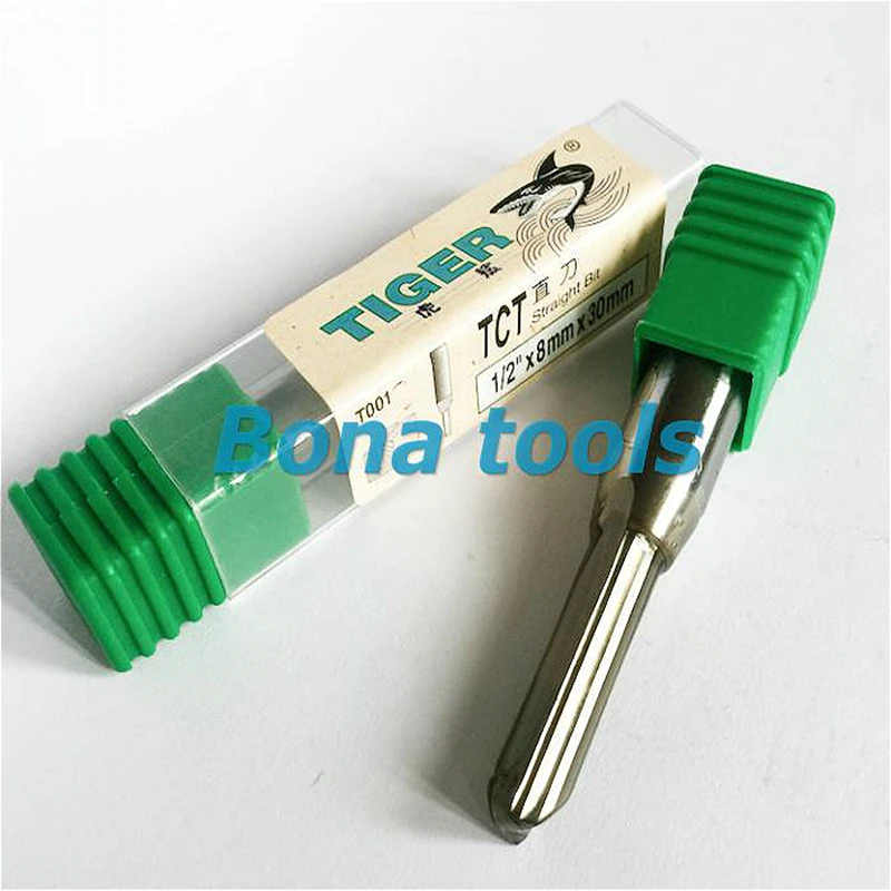 1/2*8*30 деревообрабатывающий фрезерный станок TIGER Tungsten Карбид ЧПУ резак TCT двойные