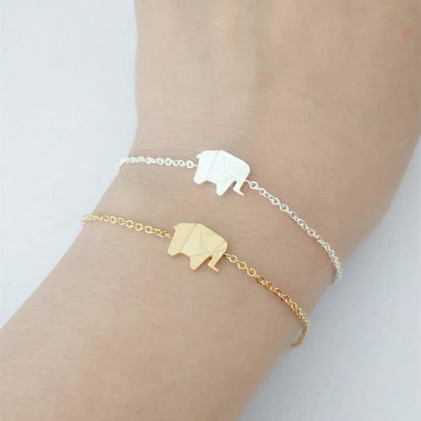 Pulseras Mujer Moda 2021 Нержавеющая сталь Золотая Роза кеттинг и рисунком в виде птичек
