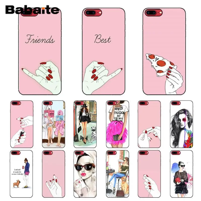Чехол для телефона Babaite Best Friend Girlfriend роскошный уникальный дизайн iPhone X XS MAX 6 6s 7 7plus 8
