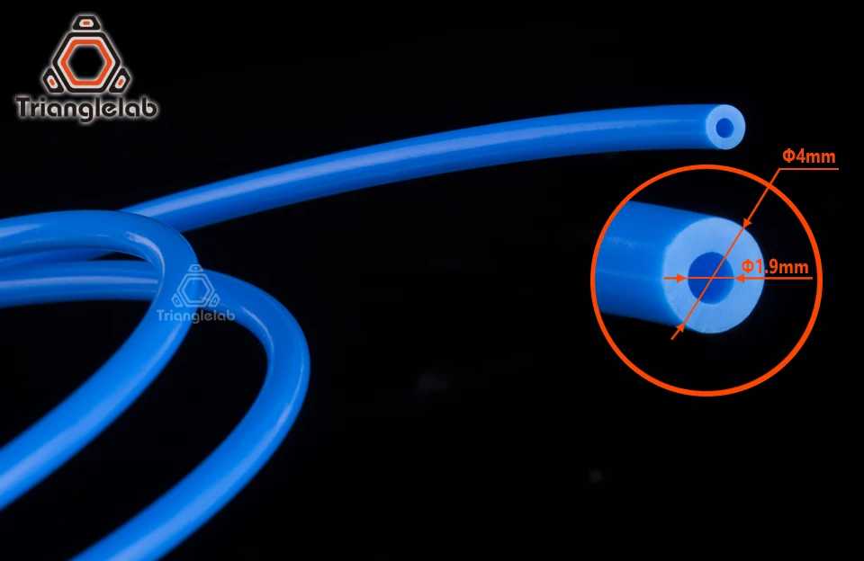 Trianglelab PTFE трубки тефлонто 3D принтер hotend Боуден экструдер 1,75 мм ID1.9mmOD4mm Capricornus трубки