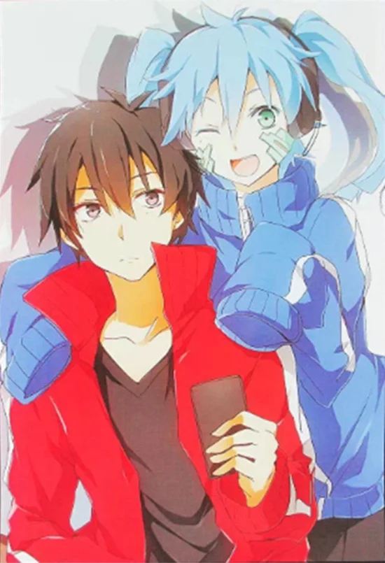 8 шт./компл. MekakuCity актеры плакат Shintaro / Ene Kido Kano аниме фигуры лот для стен 42x29 см