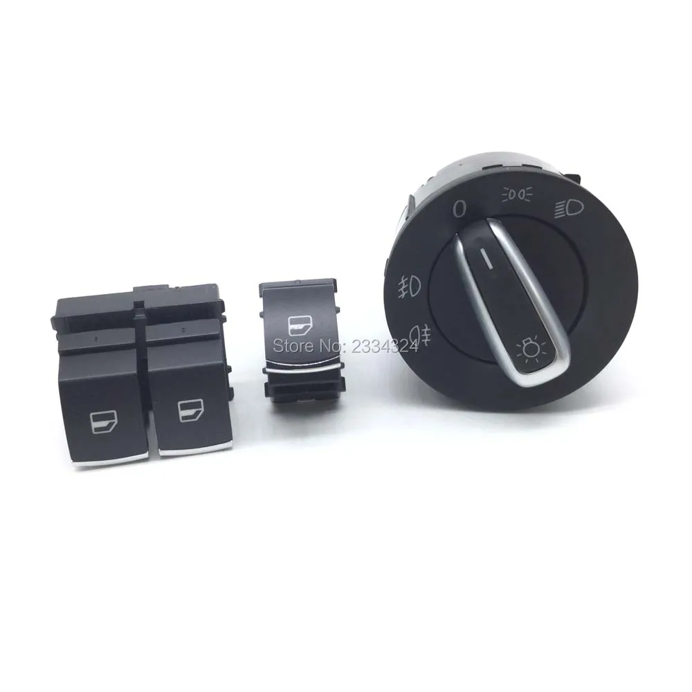 Переключатель фар хромированный для VW PASSAT B6 GOLF MK5 MK6 Eos GTI Polo 5K3 959 857 5ND 941 431A 855