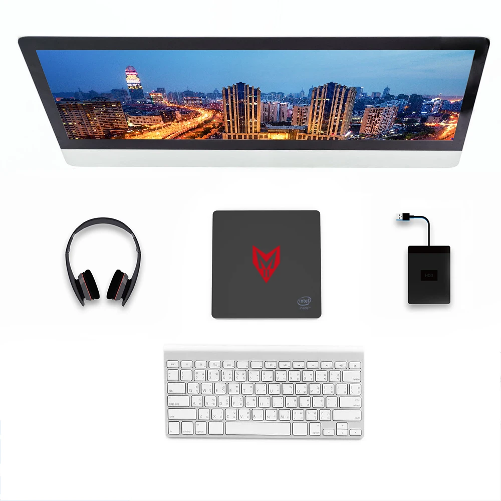 Мини ПК MII Intel Apollo Lake J4205 8GB 128GB Win 10 мини медиаплеер HD1.4b BT4.0 2 4G wifi 10|Мини ПК| |