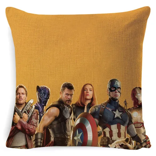 Новые герои компьютерной игры Avengers Alliance 4 кино и ТВ кадры чехол для подушки Чехол Диван дома декоративные супер герой с героями комиксов Марвел, декоративная наволочка для подушки - Цвет: Белый