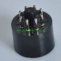 4pcs vintage bakelite 8pin vacuum tube socket base for kt88 el34 5881 5u4g amp for guitar amplifier parts