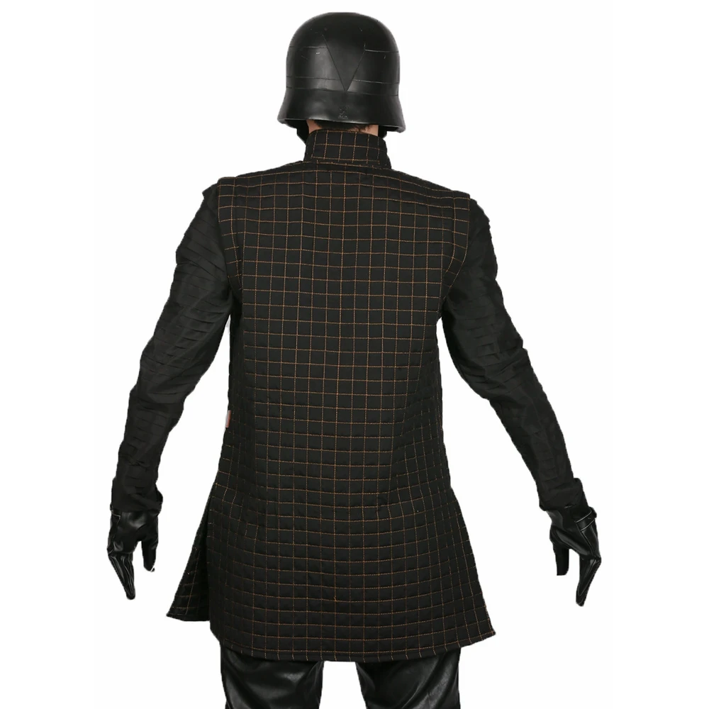 XCOSER Kylo Ren последний джедай Косплей обновленная версия Полный комплект черный
