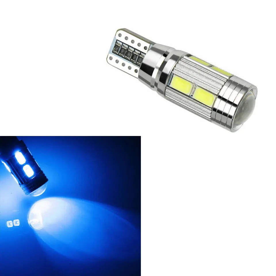 2 шт./компл. стайлинга автомобилей авто светодиодный T 10 Canbus 194 W5W 10 SMD 5630 Светодиодный светильник лампа Парковка без ошибок светодиодный автомобильный боковой светильник белого и красного цветов - Испускаемый цвет: Синий