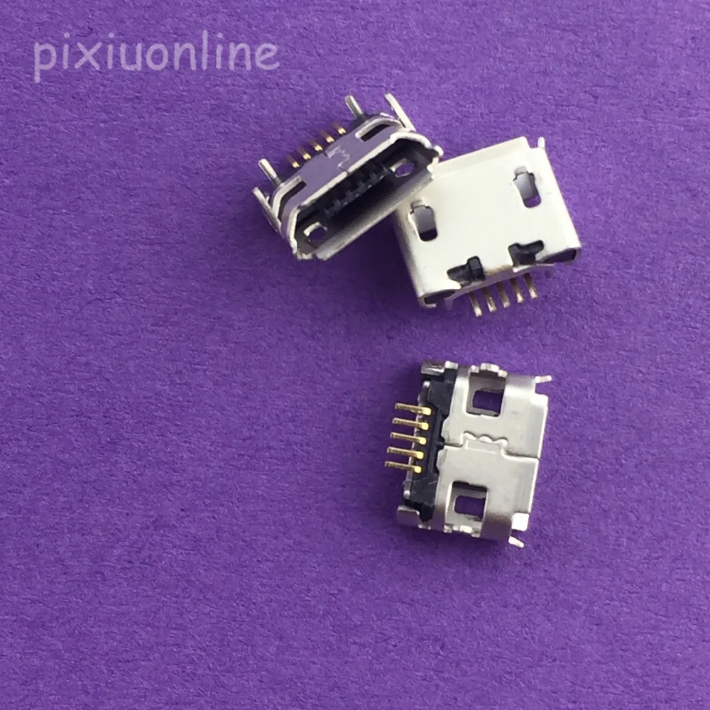 10 шт. G32Y 5pin Micro USB длинный контактный разъем гнездовой вощеный рожковый вьющийся