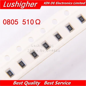 100 шт. 0805 SMD резистор 5% 510R Ohm 511 510ohm
