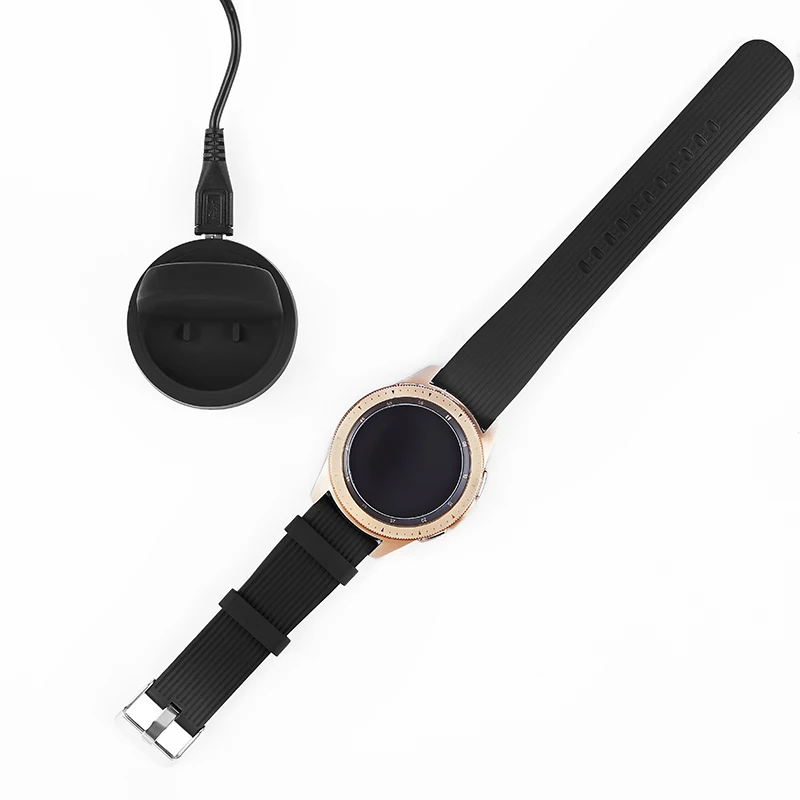 Беспроводная зарядная док станция для Samsung Galaxy Watch 42 мм 46 SM R800 UY8|Смарт-аксессуары| |