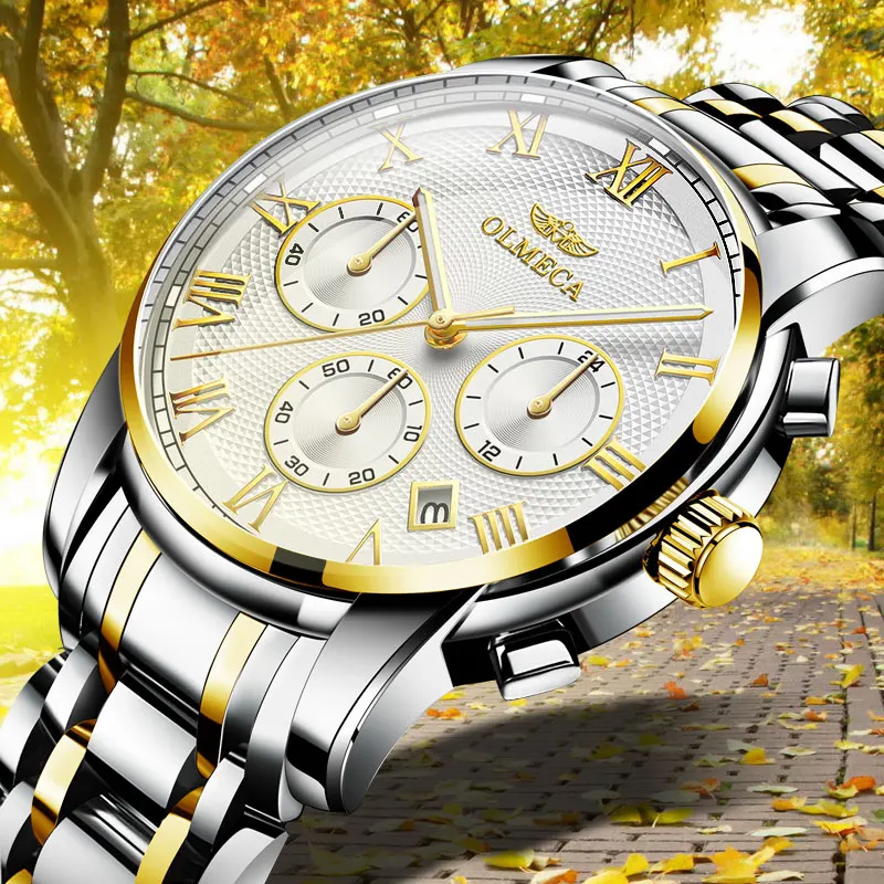 Relojes часы мужские золотые Модные Спортивные кварцевые мужские часы, наручные часы Топ бренд класса люкс деловые водонепроницаемые часы Relogio Masculino