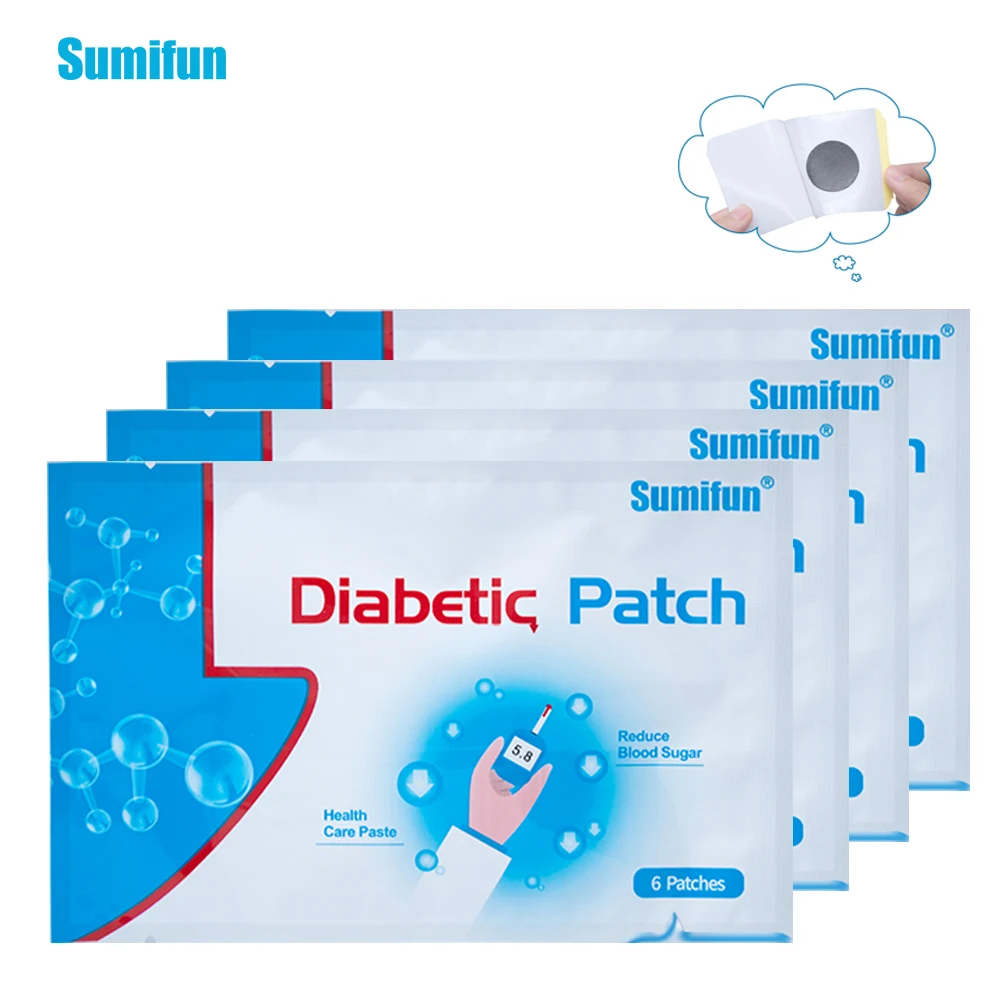 

Sumifun 12/24pcs Diabetic Patch Chinese Herbal Stabilizes Blood Sugar Level Lower Blood Glucose Sugar Balance Medical Plaster