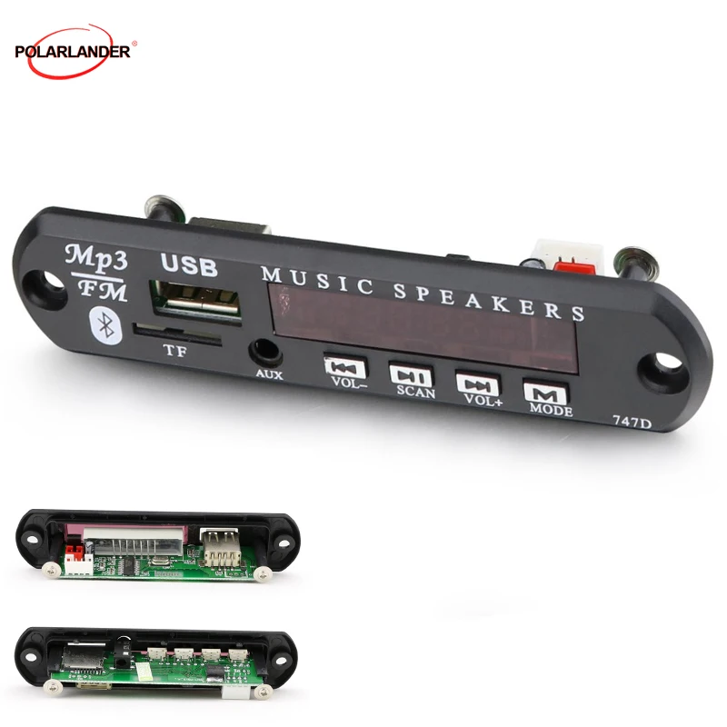 WMA Bluetooth MP3 плеер плата аудио приемник TF FM радио USB 3 5 мм 12 В AUX декодер автомобильный