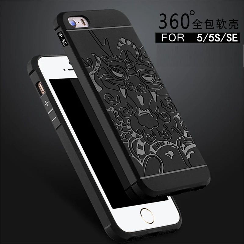Для iPhone SE Case Задняя Крышка Помощи антидетонационных Броня Кремния шкафы Apple Iphone