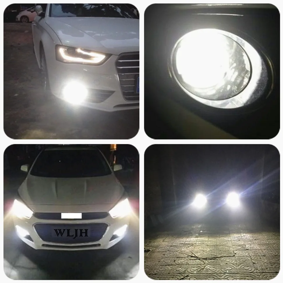 WLJH 2x Canbus H3 LED Bulbs High Bright Fog Light Auto Car Truck Front DRL Source Driving Lamps | Автомобили и мотоциклы
