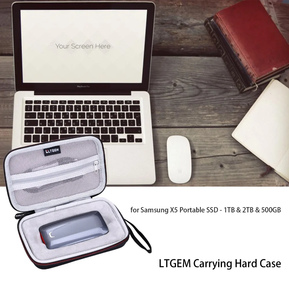 Жесткий чехол LTGEM EVA для Samsung X5 портативный SSD накопитель 1 ТБ 2 & 500 ГБ внешний Thunderbolt