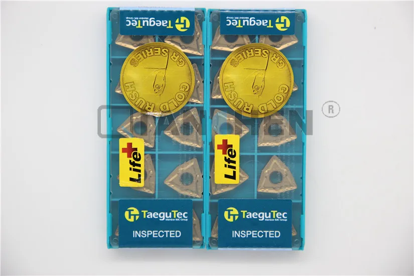 TaeguTec 10 шт./лот токарные инструменты WNMG080408 MT TT8125 карбидная вставка торцевая фреза