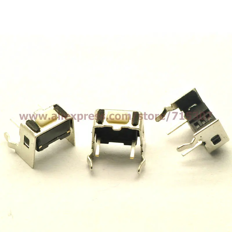 PHISCALE 20 шт 3*6*4 3 мм 2 контакта Тактильный кнопочный Переключатель горизонтальный с