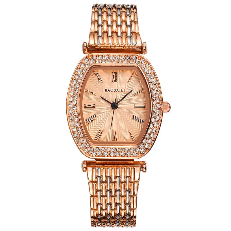 

BAOSAILI Rose Gold Vrouwen Relogio Feminino Klok Vrouwelijke Legering Horloge Dames Fashion Casual Horloge Quartz Wrist Watch