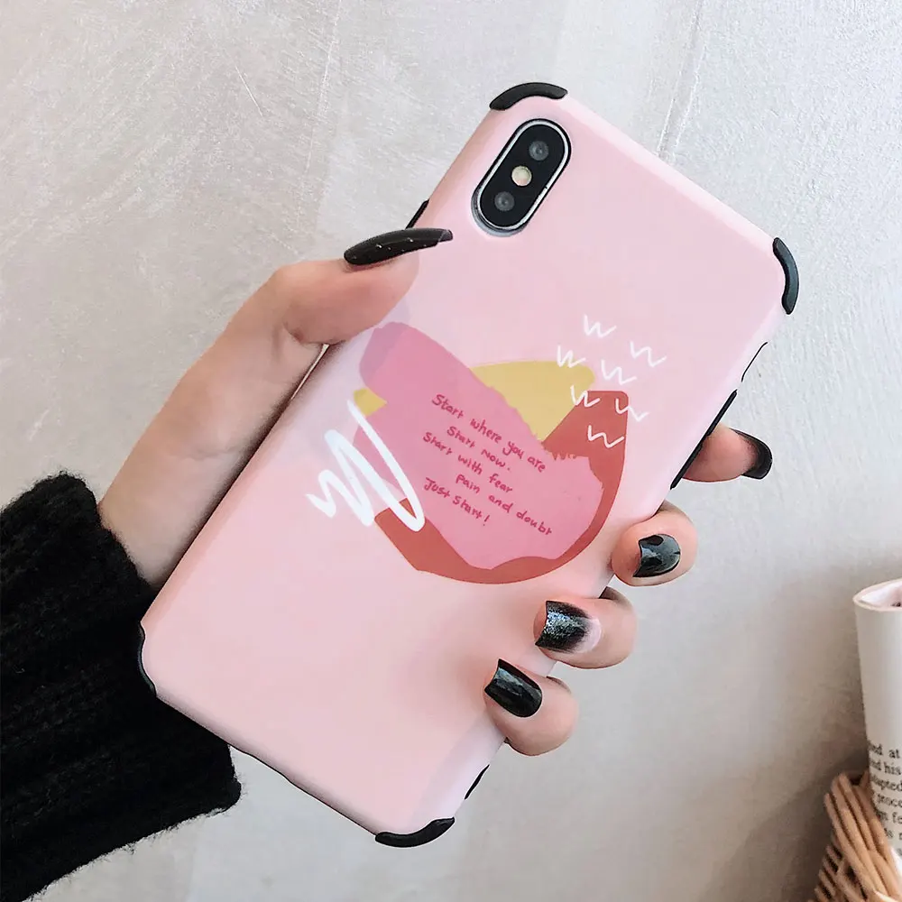 Мягкий чехол из ТПУ KISSCASE для iPhone 8 7 XR X матовый 6 Plus 6s XS максимальный Цветная