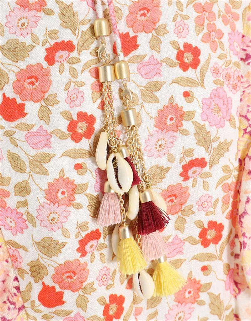 2019 summer floral print women dress beach holidy ruffles splice sexy high quality fashion mini | Женская одежда