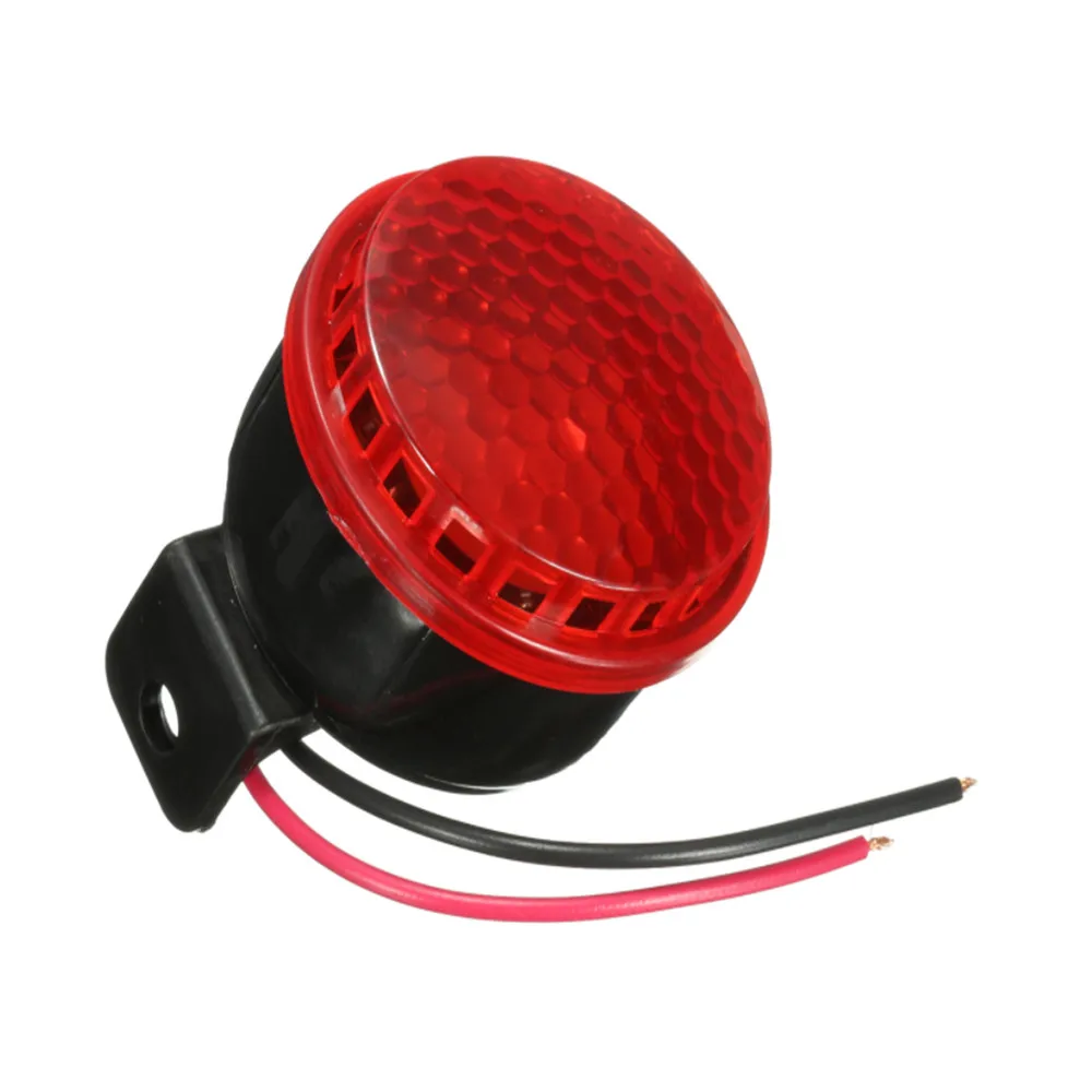 12V 125db автомобиля мотоцикла грузовик тормозной сирена Рог обратного поворота звуковой сигнал красный светодиодный светильник аксессуары