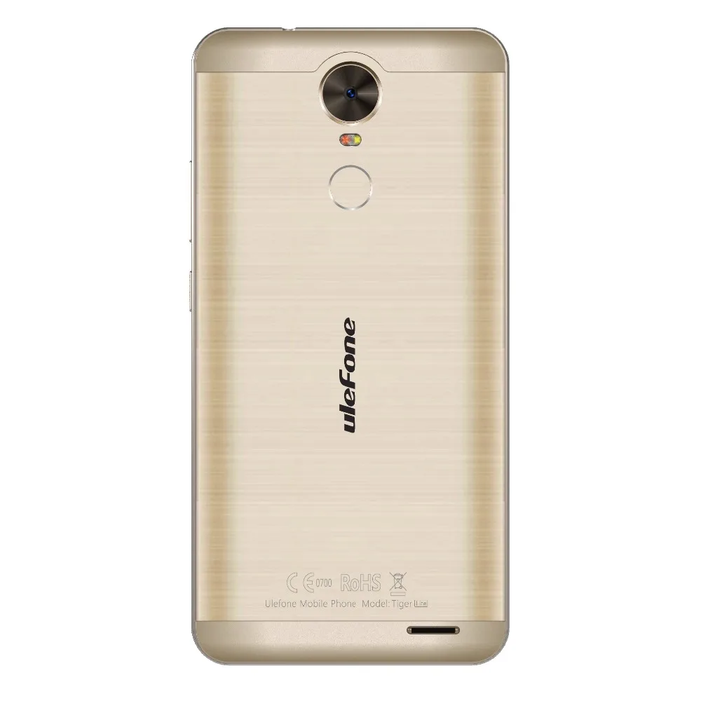 Ulefone Tiger Lite смартфон с 5 дюймовым дисплеем четырёхъядерным процессором MT6580 ОЗУ 1 ГБ
