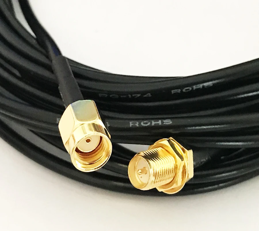 Фонарь с женским и мужским разъемами стандарт RG174 радиочастотный перемычка