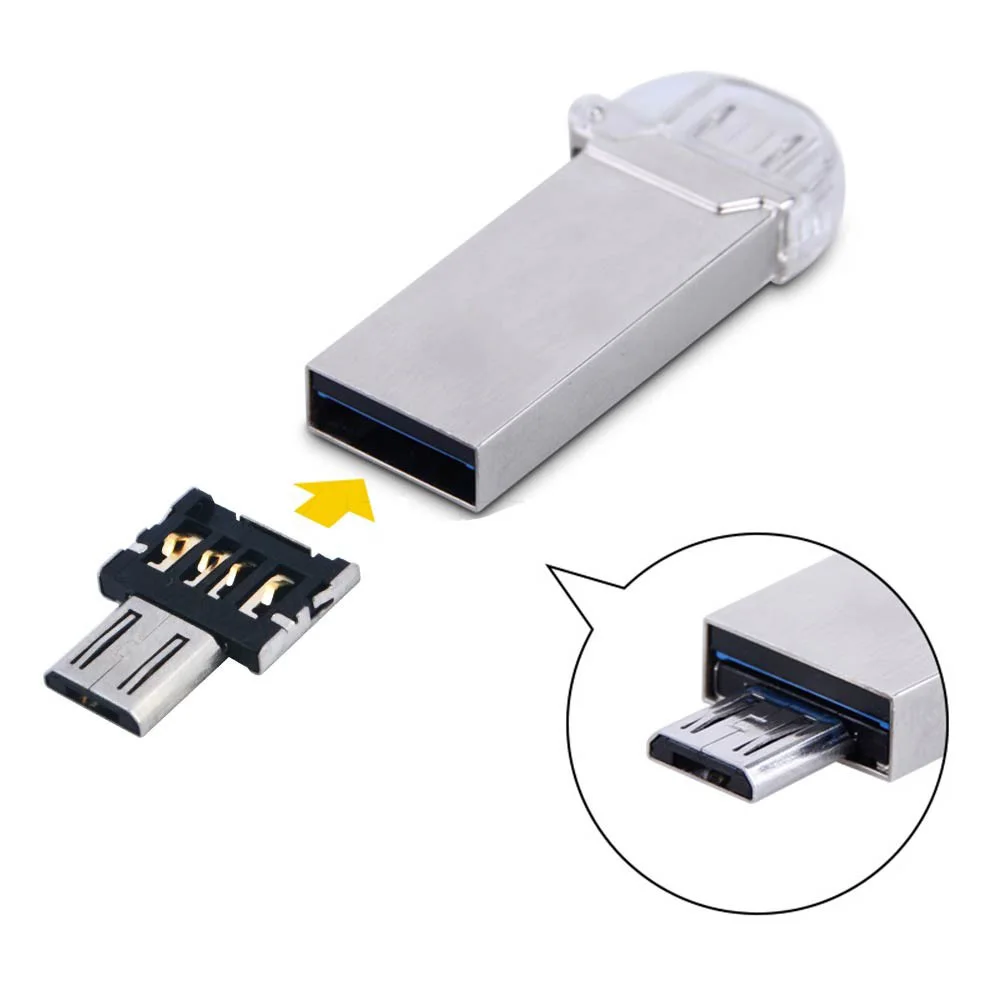 5 шт./лот Мини Портативный Micro USB к OTG адаптер конвертер флэш диск U драйвер для HTC