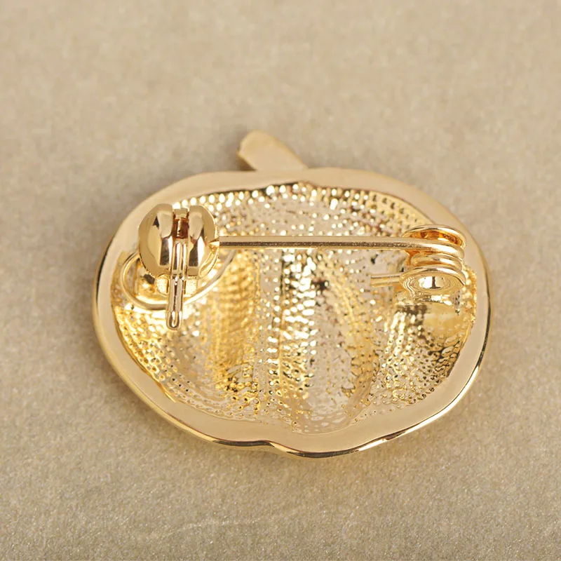 

Blucome Yellow Pumpkin Vegetables Shape Brooches Enamel Gold Color Pins Women Kids Men Accessories Suit Lapel Pins Badge Gifts