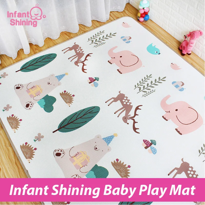 Игровой коврик XPE для младенцев Shining Baby пазл ползания игровое одеяло толщина 1 7 см