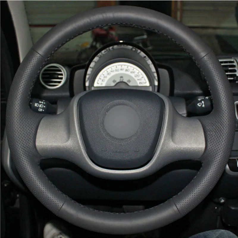 Чехол для руля из искусственной кожи самостоятельного шитья подходит Smart Fortwo |