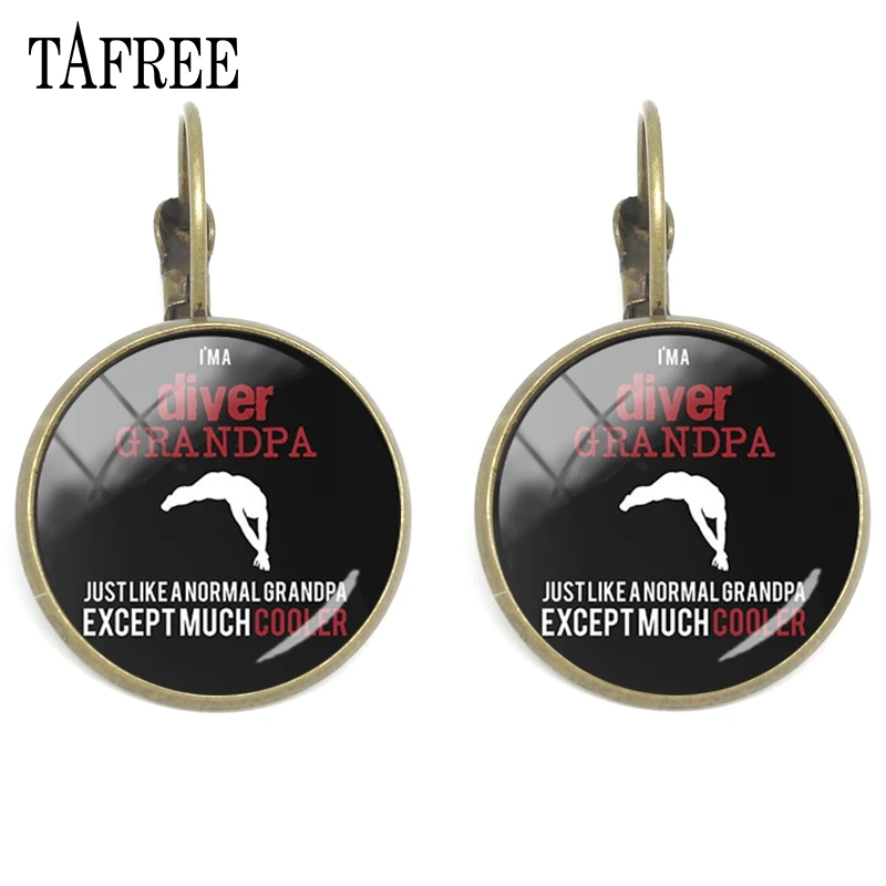 Серьги-клипсы TAFREE для подводной съемки новые винтажные серьги с античным