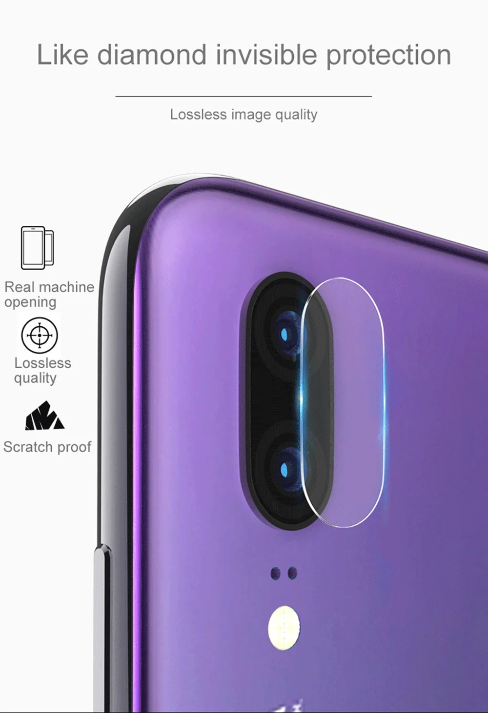 Задняя камера объектива для HUAWEI honor 8X MAX 8C NOTE10 9I PLAY Защита экрана MATE10PRO MATE 9 8 7 Nova3