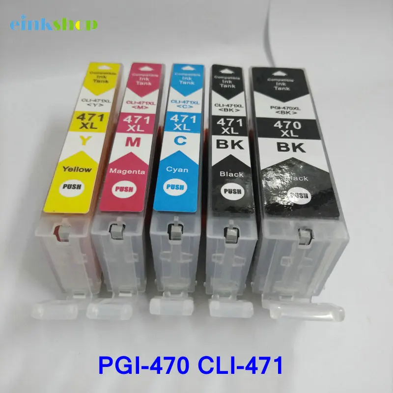 

5 шт., картриджи для принтера Canon Pixma MG6840 MG5740 PGI470 pgi 470