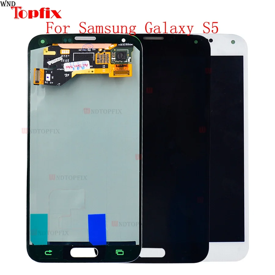 Super AMOLED ЖК дисплей дигитайзер сенсорного экрана для Samsung Galaxy S5 G900F G900I G900M G900A в