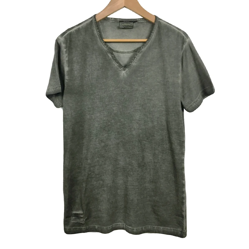 

2019 summer Hot selling Men V neck t shirt cotton short sleeve tops high quality Casual Men Slim Fit Classic Brand t shirts