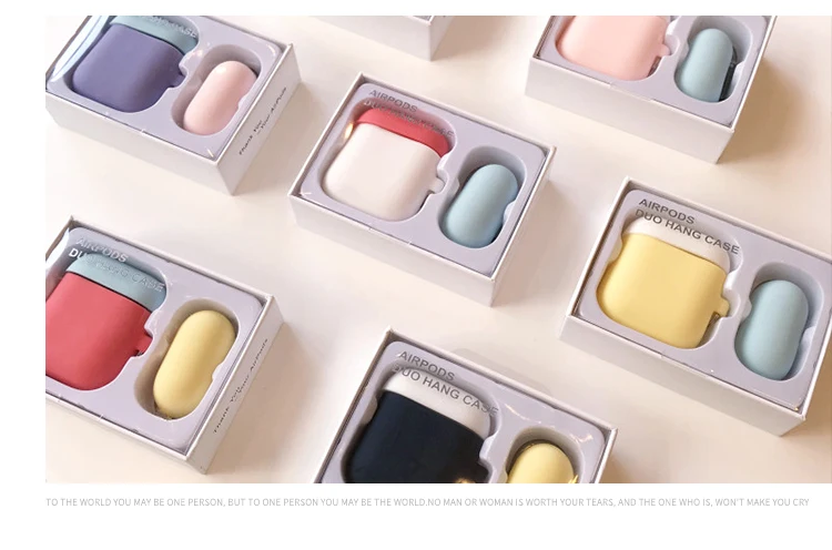 ТПУ Силиконовые Bluetooth беспроводные наушники чехол для Airpods защитный чехол Аксессуары для кожи для Apple Airpods зарядная коробка