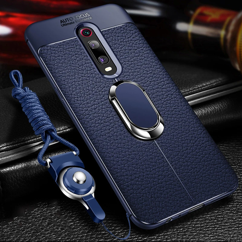 Ikrsses для Xiao mi Red mi K20 Pro автомобильный держатель Магнитный кронштейн подставка кольцо на палец TPU Cas для Xiaomi mi 9 T Pro mi 9 SE чехол