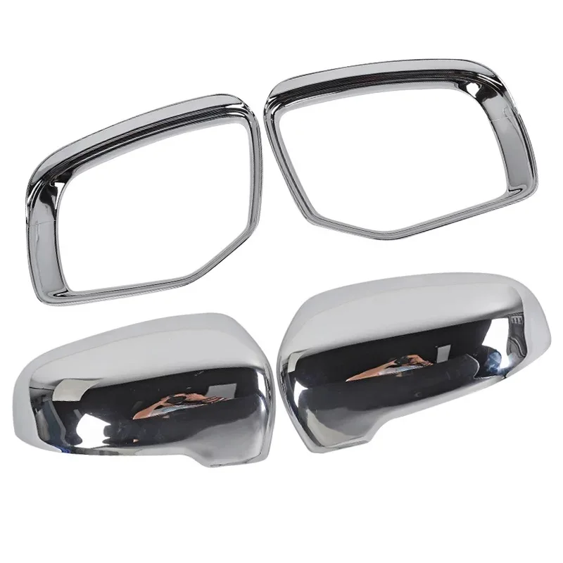 For Jeep Grand Commander 2018 2PCS ABS Chrome Car Side Door Rearview Mirror Protect Frame Cover Trims Styling Accessories | Автомобили и
