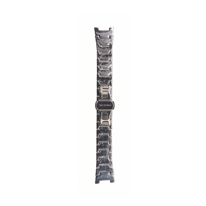hole strap Мужской ремешок для часов DOM w-698, вольфрамовый стальной ремешок из нержавеющей стали, Кнопочная скрытая застежка - Цвет ремешка: hole strap