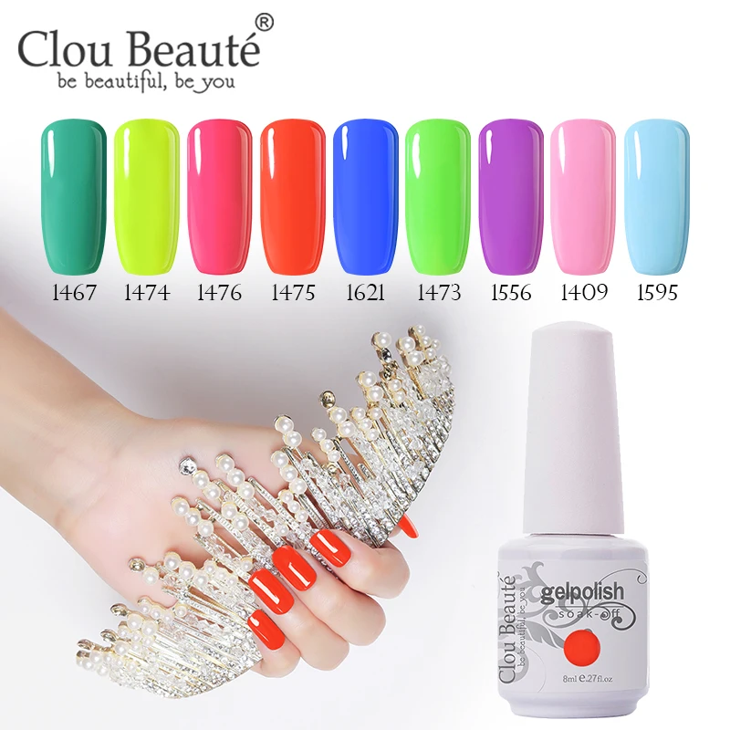 Гель лак Clou Beaute 85 цветов набор гель лаков для ногтей цветная гелевая краска УФ