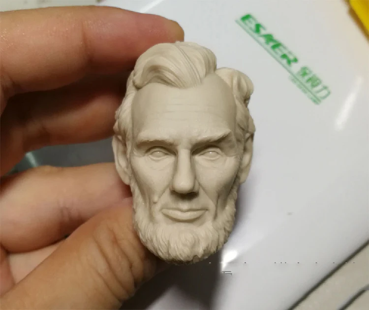 

1/6 Abraham Lincoln Unpainted Head for 12''Action Figures Bodies