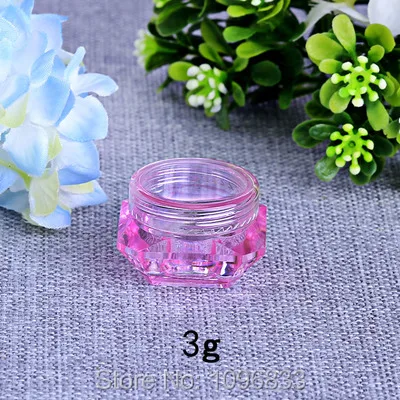 3 мл г розовая Алмазная банка Хрустальная банки для крема пластиковая коробка