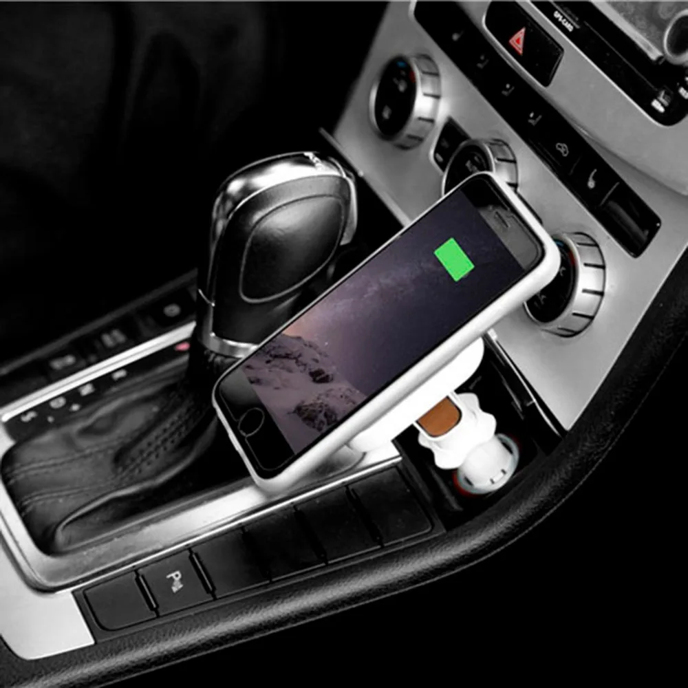 Горячее автомобильное крепление Qi Беспроводное зарядное устройство для iPhone X 8 Plus